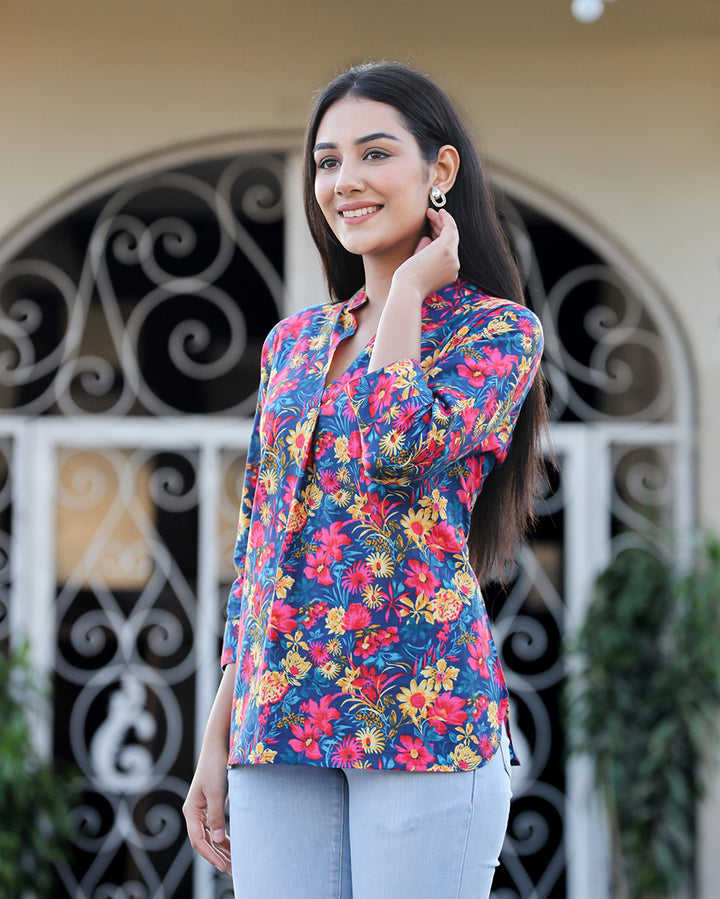  Floral Tops & Cotton Short Kurti for Women Online in India | Kaajh