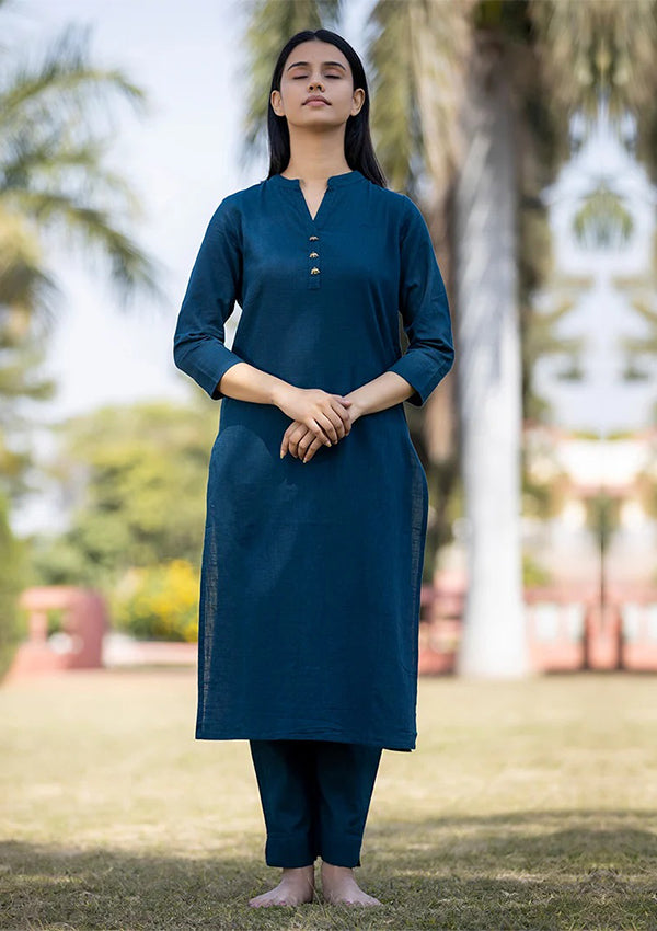 Buy Blue Kurta and Pant | Best Traditional Dress for Women in India | Kaajh