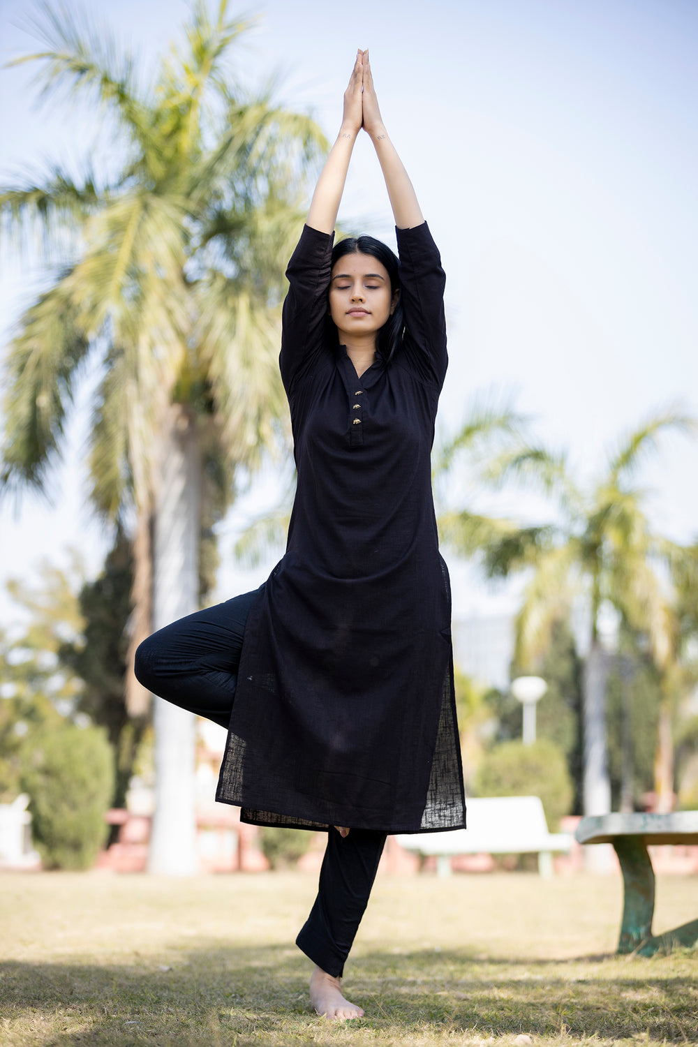 Buy Black Kurta and Pant | Best Traditional Dress for Women in India | Kaajh