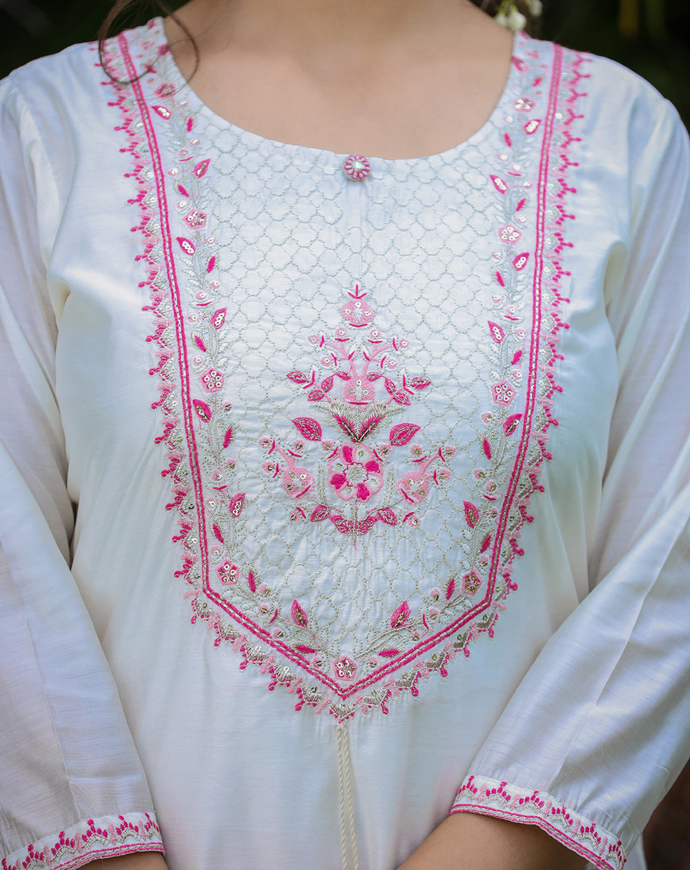 Buy White Silk Sharara Suit For Women | Best Silk Sharara Dress Online