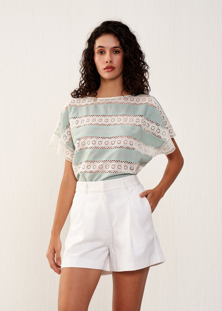 Bree Top- Sea Green