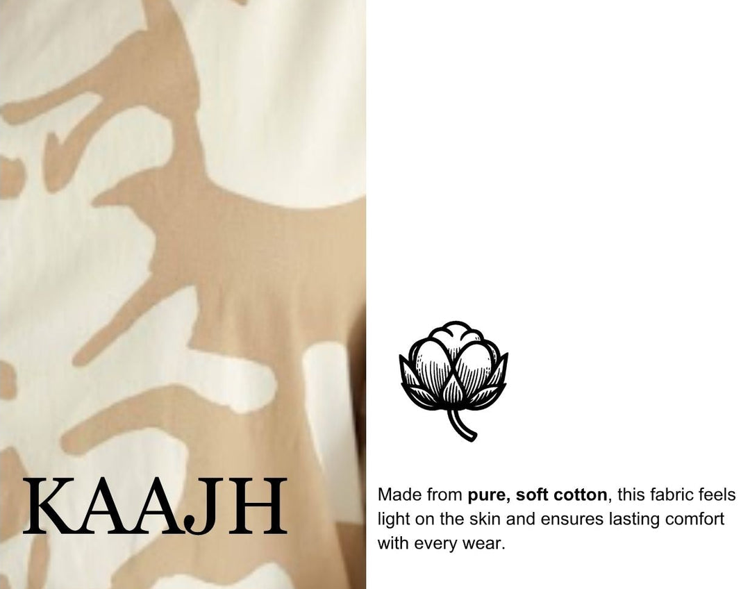 Sara Beige Cotton Poplin Shirt