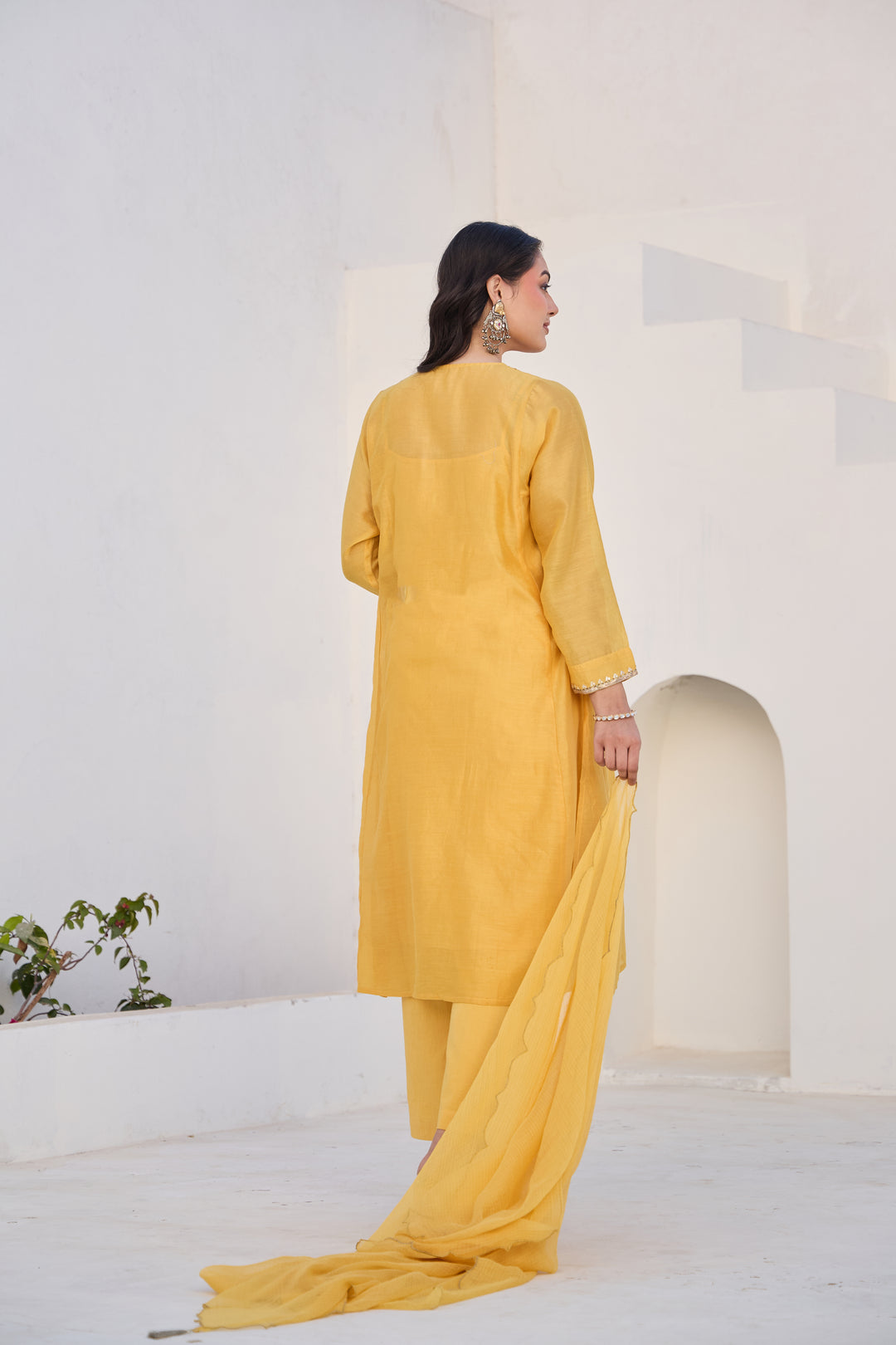 Mohini Yellow Gota Kurta Set