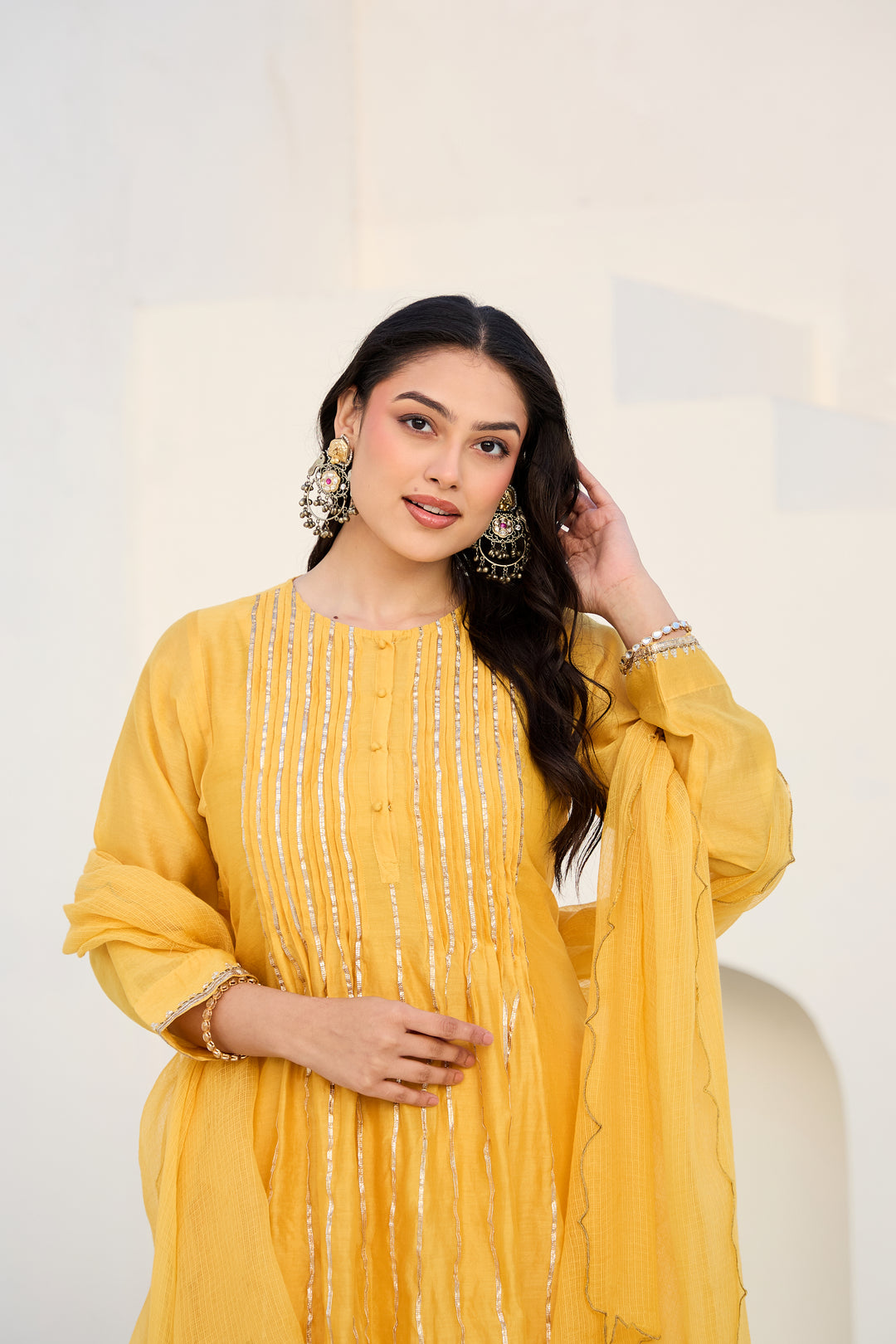 Mohini Yellow Gota Kurta Set