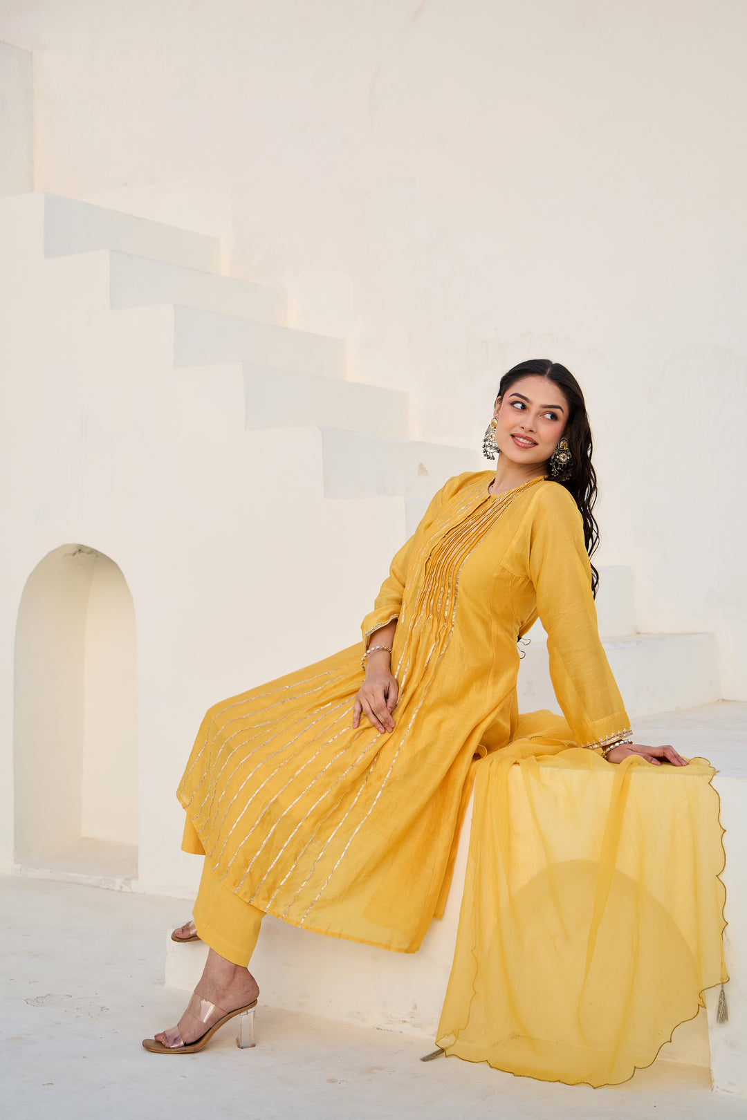 Mohini Yellow Gota Kurta Set