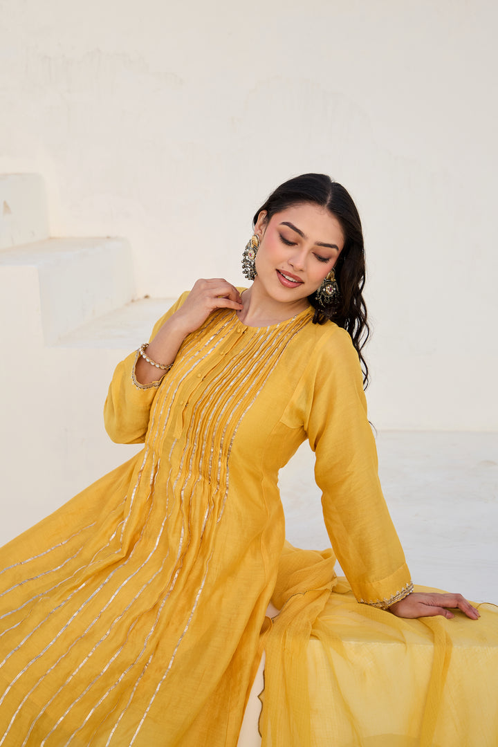 Mohini Yellow Gota Kurta Set