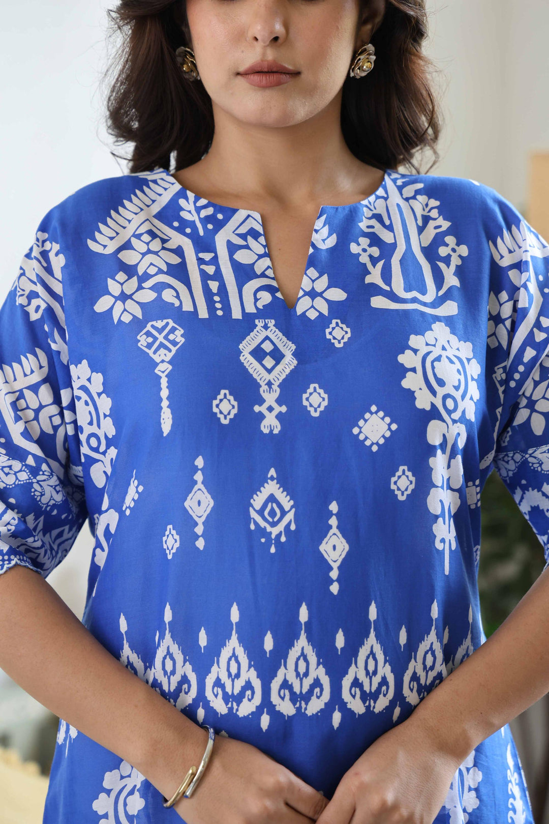 KARENA Blue cotton kurta Set