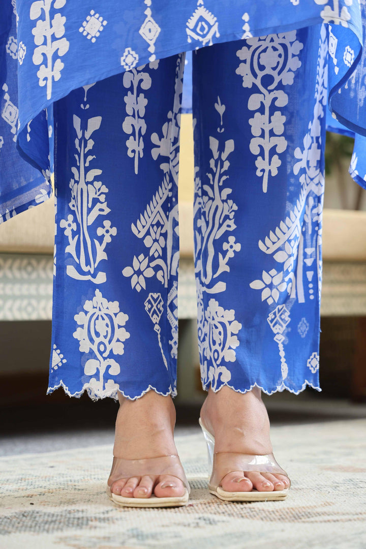 KARENA Blue cotton kurta Set