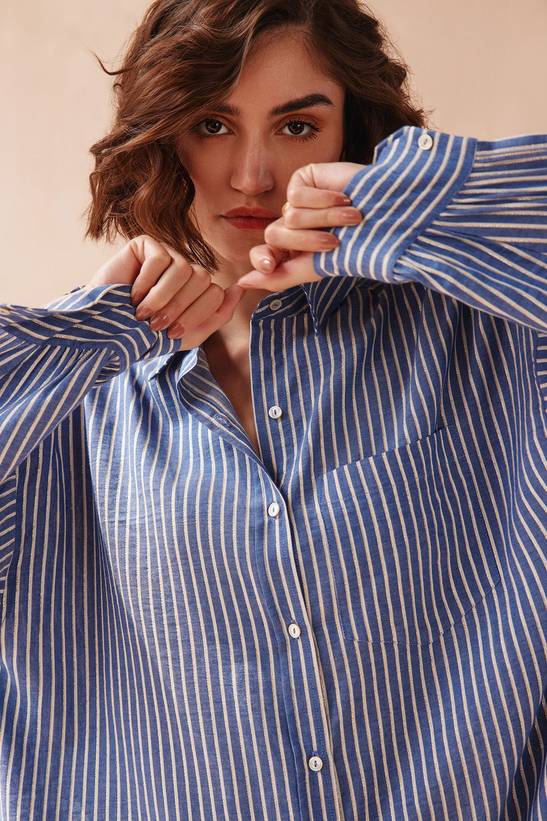 Lauren Powder Blue Shirt Dress