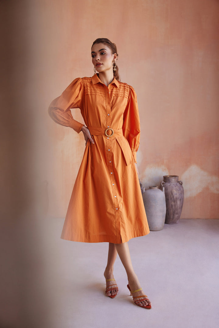 Sophie Orange Dress