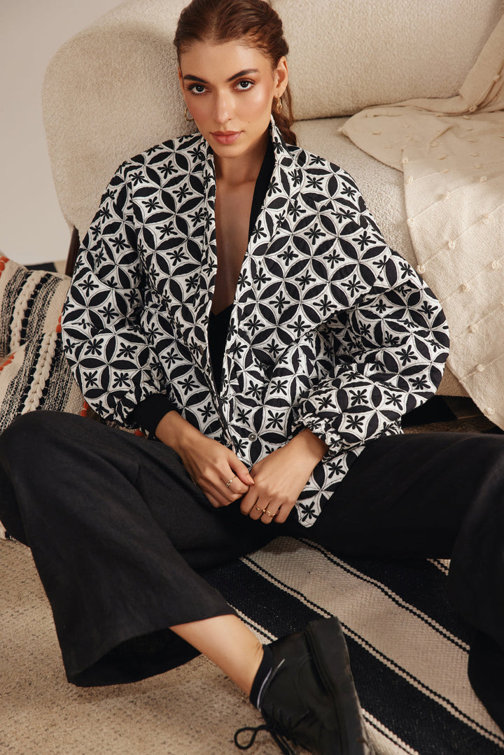 Circle Of Life Quilted Embroidered Jacket