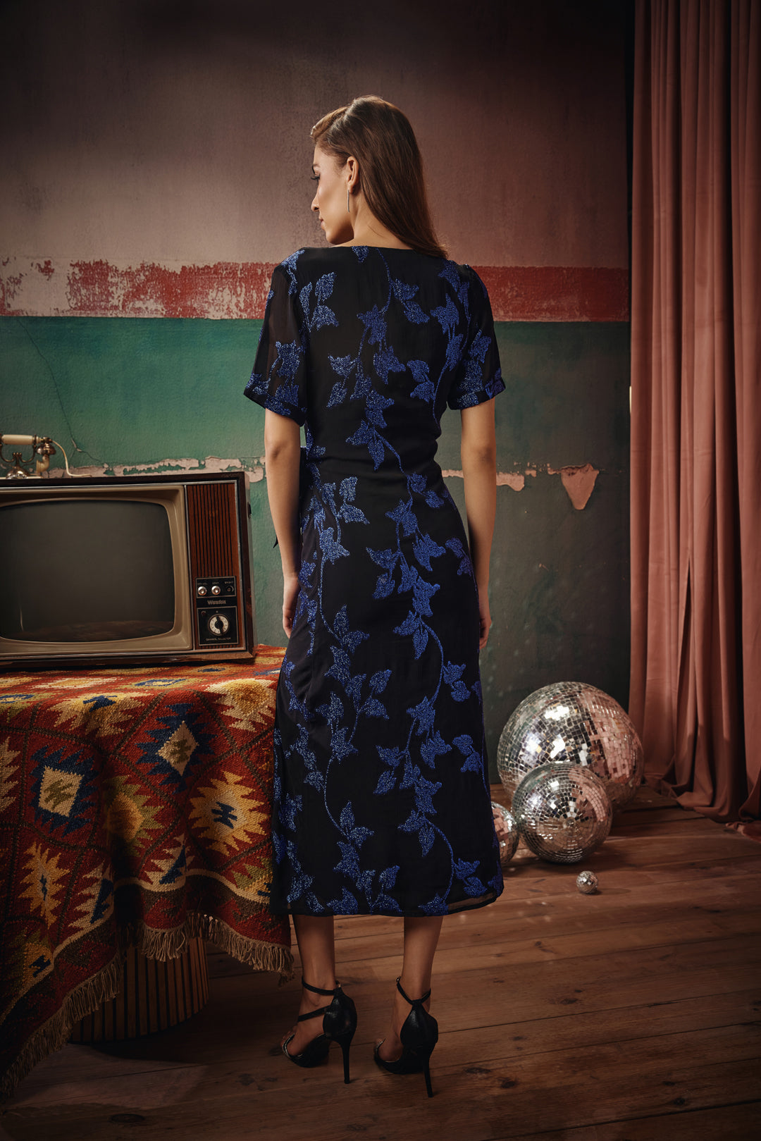 Nisha Lurex Knot Dress