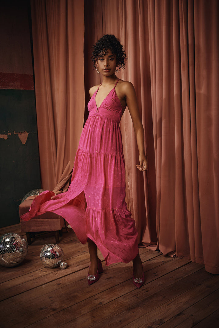 Juliette Pink Lurex Dress