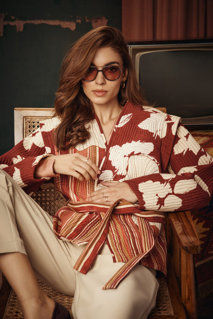 Maya Printed Quilted Jacket