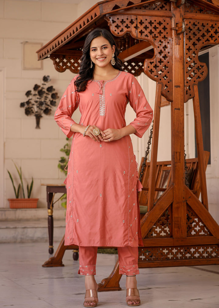 Buy Rust Silk Sharara Suit For Women | Best Silk Sharara Dress Online