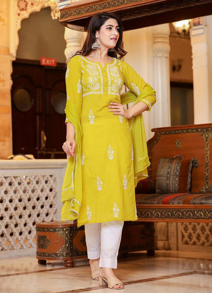 Buy Chikankari Suits For Woman In India