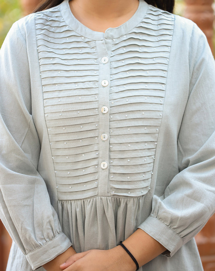 Buy Grey Tunic Tops for Women | Best Ethnic Wear for Summer Online