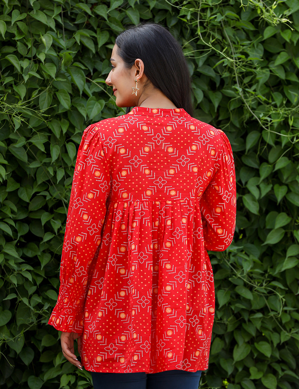 Buy Red Tunic Tops for Women | Best Ethnic Wear for Summer Online in India