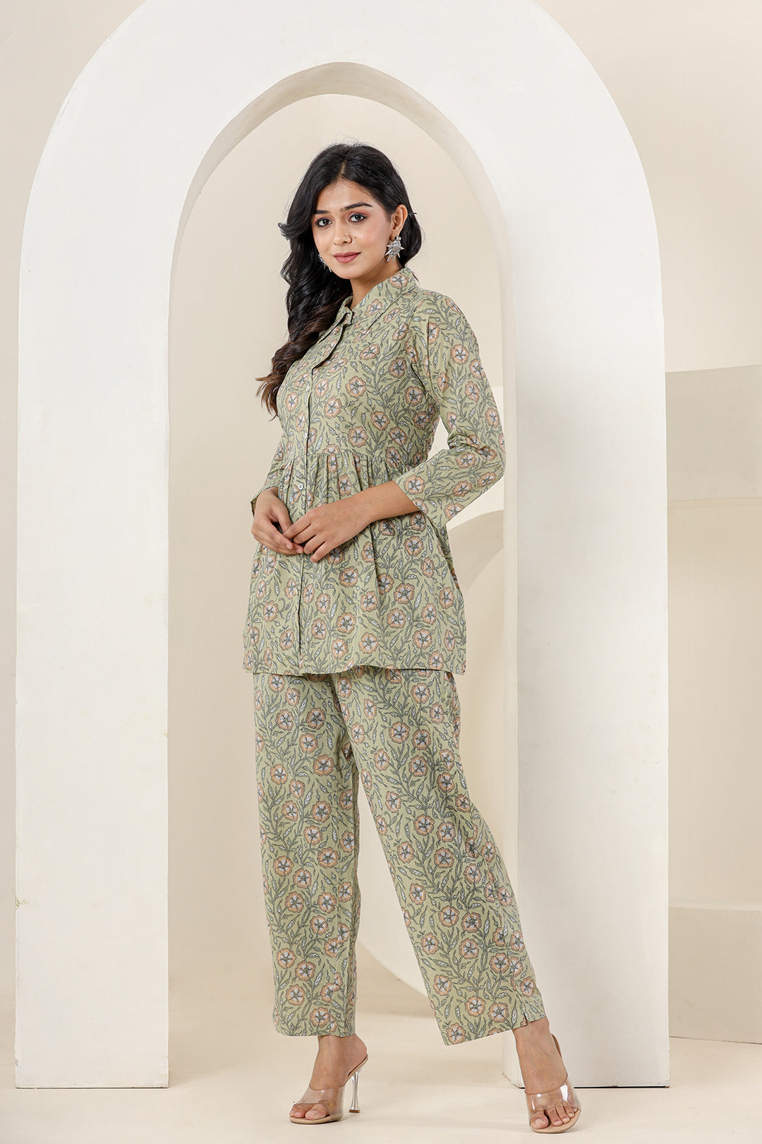 Co-Ord Set for Ladies: Buy Green 2-Piece Set for Women Online  in India