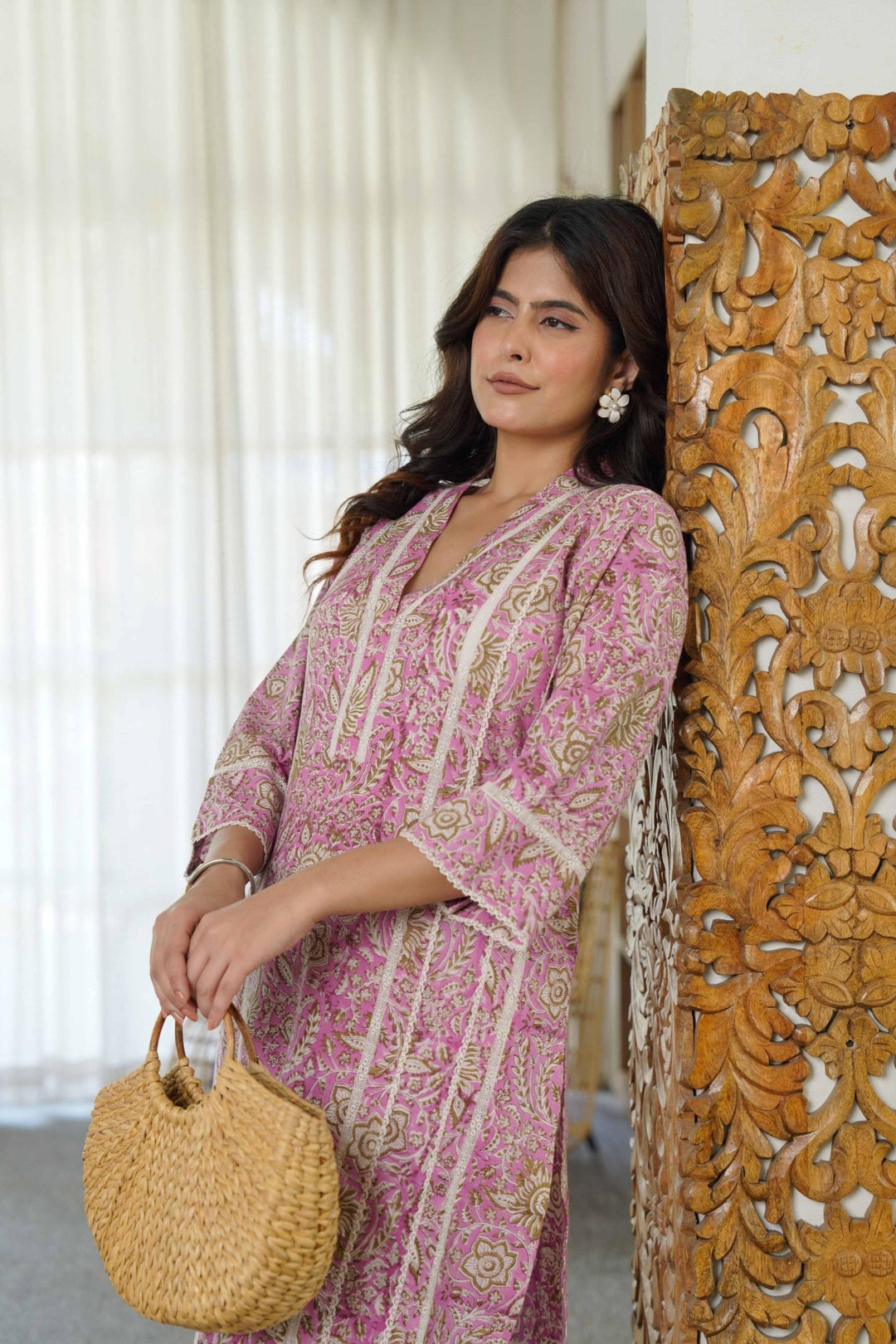 MIRA COTTON KURTA SET - Kaajh