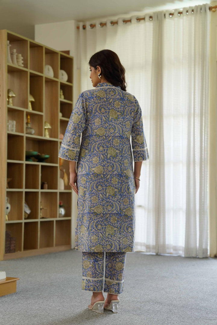 MIRA GARDEN COTTON KURTA SET - Kaajh