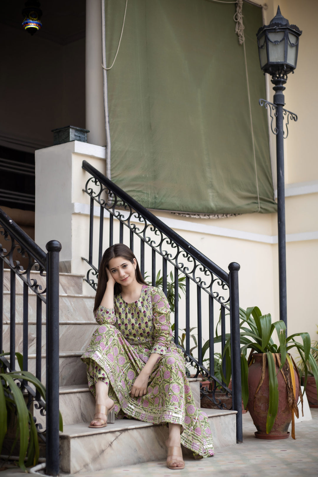 Buy Green Kurta and Pant | Best Traditional Long Dress for Women | Kaajh