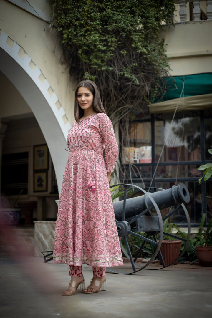 Buy Pink Kurta and Pant | Best Traditional Long Dress for Women | Kaajh