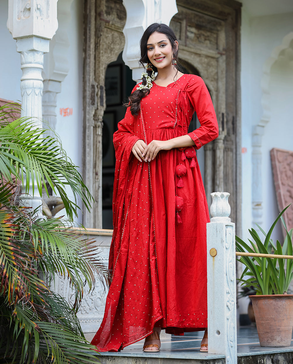Buy Women Sequin Embellished A-Line Kurta Suit Set Online at Best Prices in  India - JioMart.