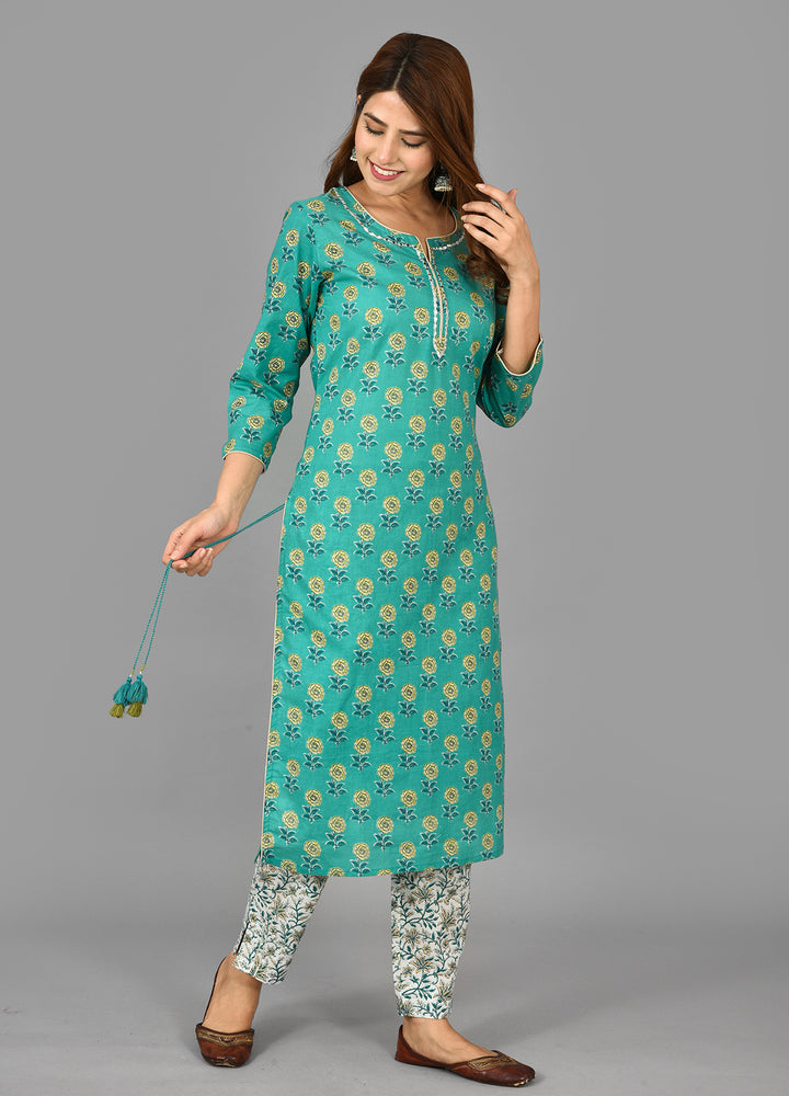 Buy Green Salwar Suit Set for women | Best Ladies Dress Online in India by