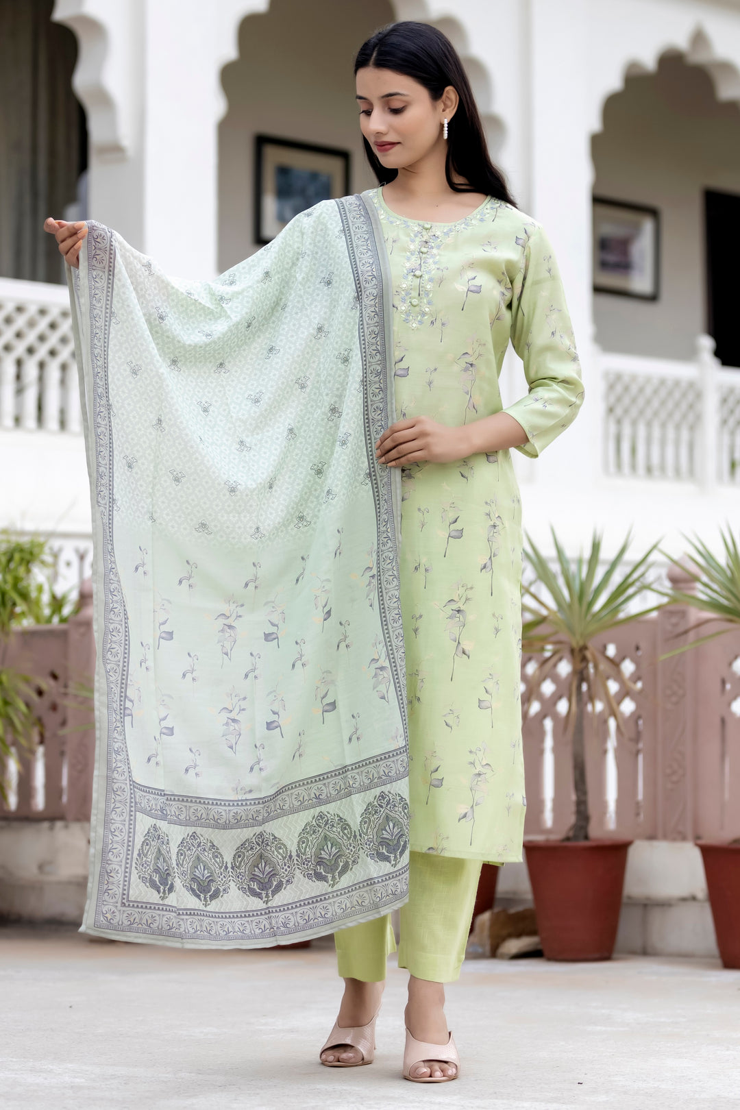 Buy Kaajh Silk Suit Set for Women 
