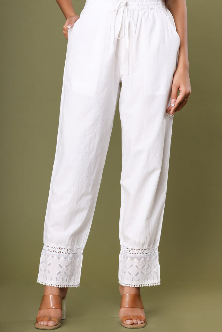 Ice White Laced Cut Work Pant (pack of 1)