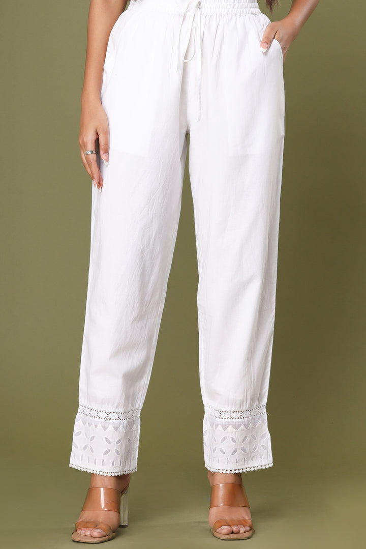 Ice White Laced Cut Work Pant (pack of 1)